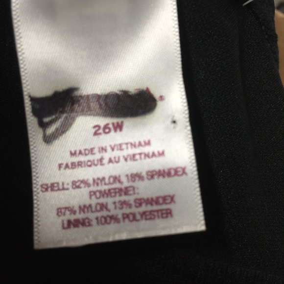 Merona 26W Black Twist Bust One piece Swimsuit - Picture 7 of 8